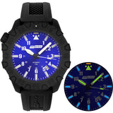 AmourLite Isobrite Squadron Series T100 Tritium Illuminated Automatic Watch | Metallic Blue