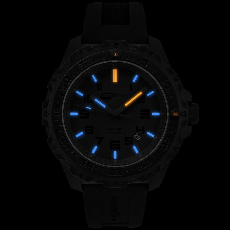 Isobrite T100 Eclipse Men's Watch Black-Blue | Silicone ISO201