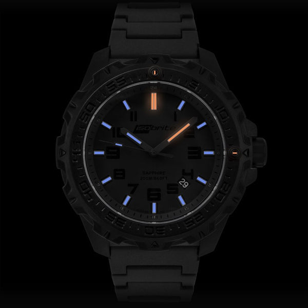 Isobrite T100 Eclipse Men's Watch Black-Blue | Polyurethane ISO211