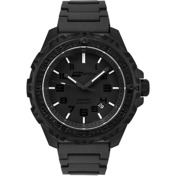 Isobrite T100 Eclipse Men's Watch Black-Blue | Polyurethane ISO211