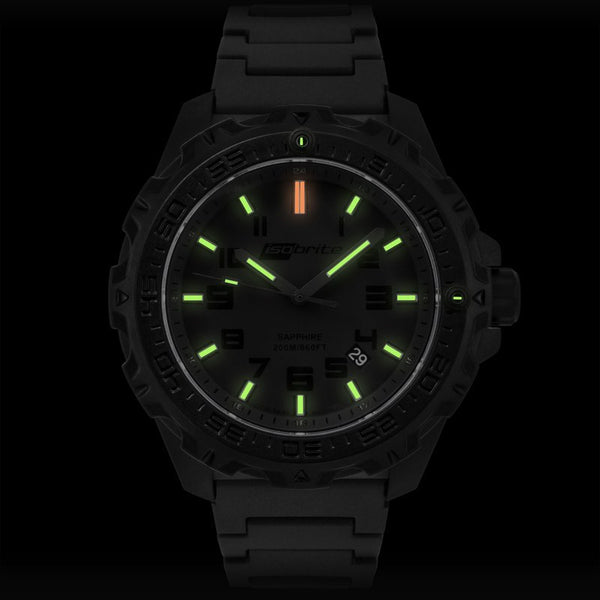 Isobrite T100 Eclipse Men's Watch Black-Green | Polyurethane ISO212