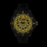 Isobrite T100 Valor Polycarbonate Men's Watch Black-Yellow | Silicone ISO303