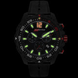 Isobrite T100 Chronograph Polycarbonate Men's Black-Green | Rubber ISO401