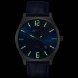 Isobrite Grand Slimline ISO903 Blue Watch | Leather