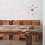 Nomon Sunset N Wall Clock | Walnut/Chromed Brass