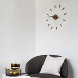 Nomon Sunset N Wall Clock | Walnut/Chromed Brass