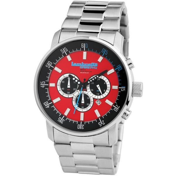 Lambretta Imola Red Chronograph Watch Steel 2152RED – Sportique