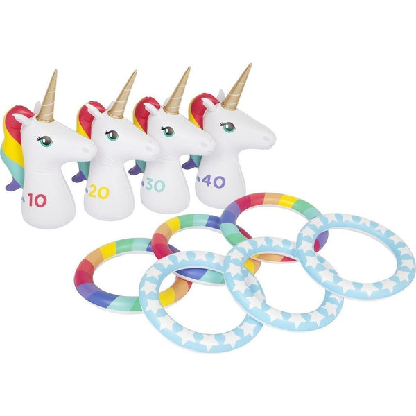 Sunnylife Inflatable Ring Toss Set | Unicorn