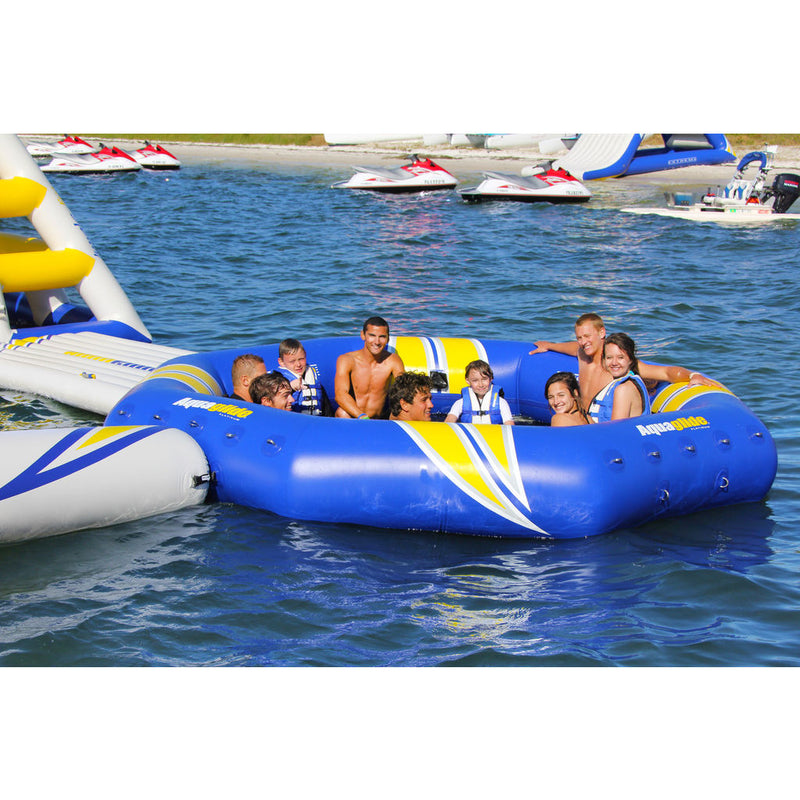 Aquaglide Inversible Inflatble Swim Platform Yellow/Blue/Black – Sportique