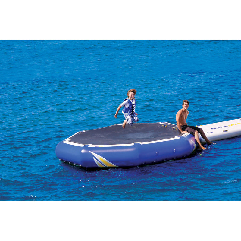 Aquaglide Inversible Inflatble Swim Platform Yellow/Blue/Black – Sportique