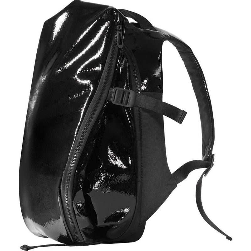 Cote&Ciel Isar Shine Laquered Polymer Backpack | Liquid Black 28468