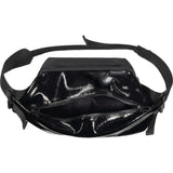 Cote&Ciel Isarau Laquered Polymer Sling Bag | Liquid Black 28469