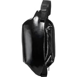 Cote&Ciel Isarau Laquered Polymer Sling Bag | Liquid Black 28469