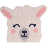 Lorena Canals Mr. Wonderful Collection Kid's Washable Rug | Smile Like a Llama