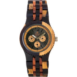 Tense Vernon Watch | Dark Dual Tone Sandalwood/Rosewood J5203IDM