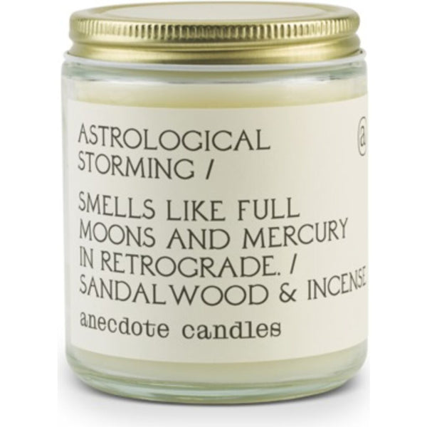 Anecdote Candles Glass Jar Candle | Astrological Storming