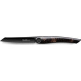 Nesmuk Janus Folder Karelian Birch Burl, Black