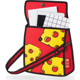 Jump From Paper Cheese Printed Shoulder Bag | Red 