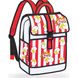 Jump From Paper Popcorn Printed Backpack | Red