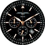Jorg Gray JG6500-22 Black Chronograph Unisex Watch | Leather