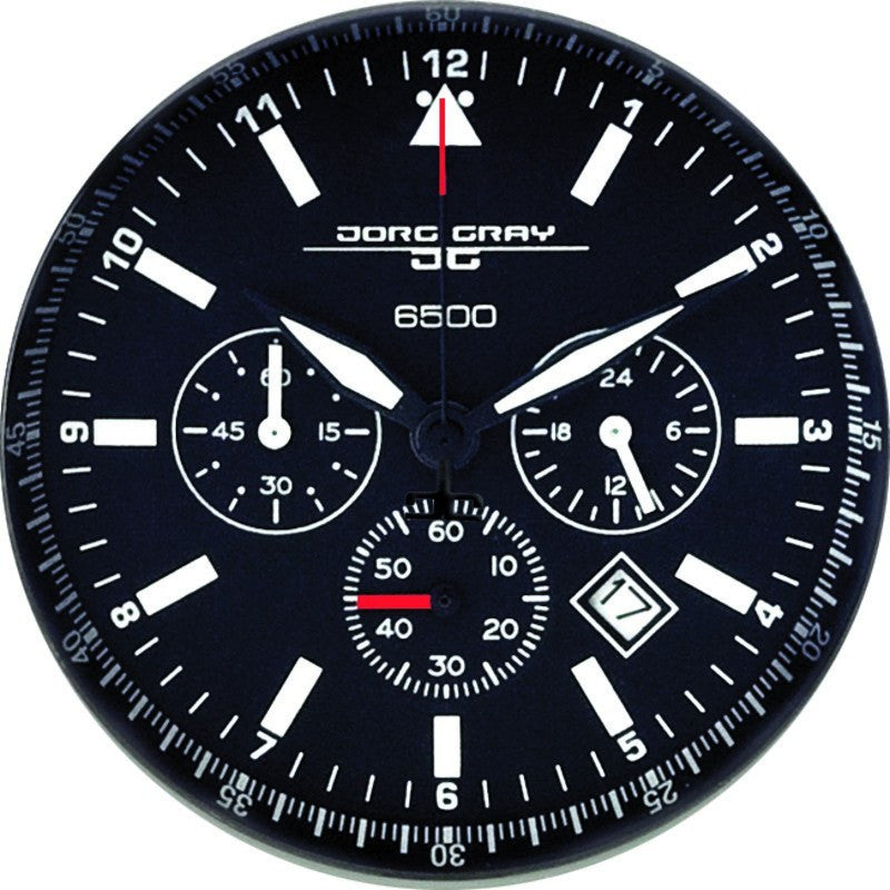 Jorg Gray JG6500-71 Black Carbon Chronograph Men's Watch | Steel