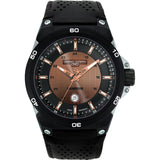 Jorg Gray JG7800-12 Black & Bronze Three Hand Men's Watch | Leather