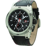 Jorg Gray JG7800-21 Black Chronograph Men's Watch | Leather