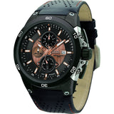 Jorg Gray JG7800-22 Black & Bronze Chronograph Men's Watch | Leather