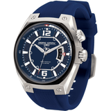 Jorg Gray JG8300-14 Blue w/ Silver Three Hand Men's Watch | Silicone