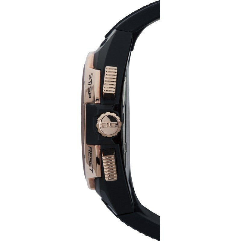 Jorg Gray JG8300-21 Black w/ Gold Chronograph Men's Watch | Silicone