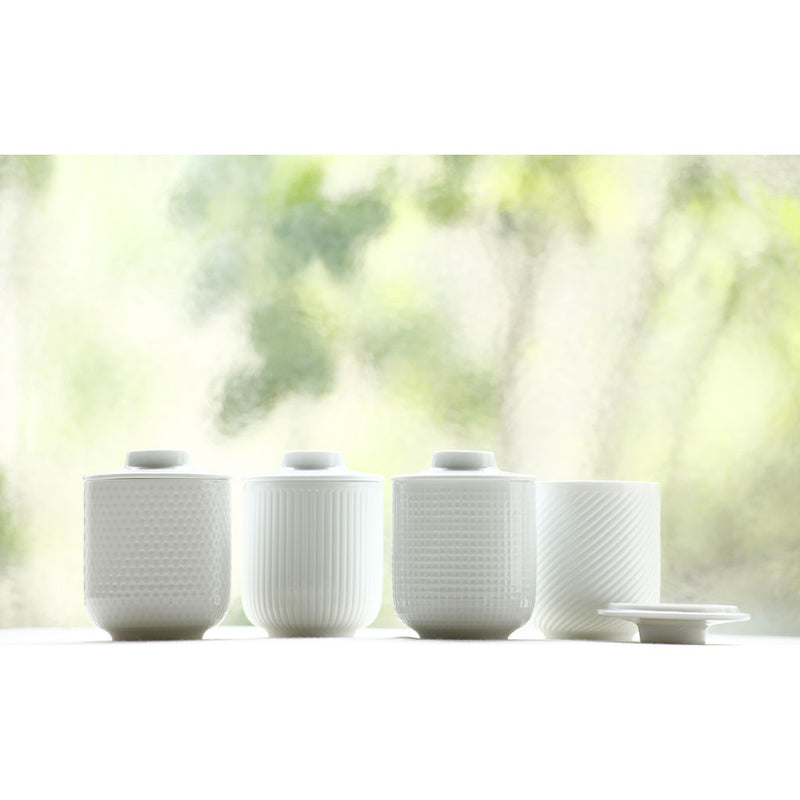 JIA Inc Persona Set of 4 Patterned Teacups- JPN210