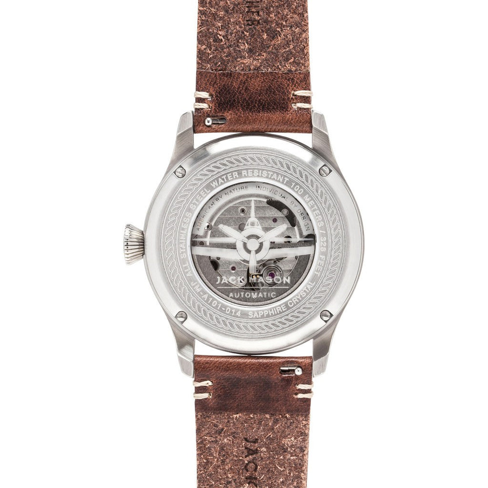 Jack Mason Aviator Automatic Watch Leather JM-A101-014  display picture 2