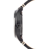 Jack Mason Aviator Black Automatic Black PVD Watch | Tan Leather JM-A101-040