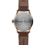Jack Mason White Aviator 3 Hand Gold Watch | Brown Leather JM-A101-306