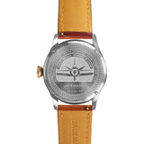Jack Mason Blue Aviator 3-Hand Two Tone Watch | Tan Leather JM-A101-402