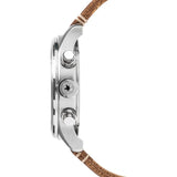Jack Mason Aviator Navy Chronograph Stainless Steel Watch | Saddle Leather JM-A102-018