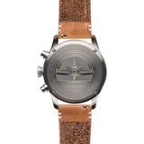 Jack Mason Gray Aviator Chronograph Gunmetal Watch 42mm | Tan Leather JM-A102-203