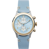Jack Mason Blue Aviator Stainless Steel Chronograph Watch 36mm | Blue Leather JM-A202-223
