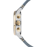 Jack Mason Blue Aviator Stainless Steel Chronograph Watch 36mm | Blue Leather JM-A202-223