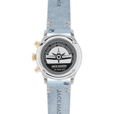 Jack Mason Blue Aviator Stainless Steel Chronograph Watch 36mm | Blue Leather JM-A202-223