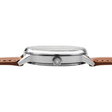 Jack Mason Green Field Sub Second Stainless Steel Watch | Tan Leather JM-F401-013