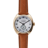 Jack Mason White Issue No. 1 Sub Gold Steel Watch | Tan Leather JM-IS01-006