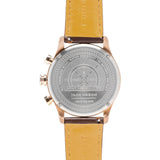 Jack Mason Nautical Grey Chronograph Rose Gold Tone Watch | Brown Leather JM-N102-026