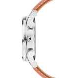 Jack Mason Gray/White Nautical Chronograph Stainless Steel Watch 42mm | Tan Leather  JM-N102-204