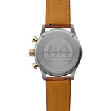 Jack Mason Navy Nautical Chronograph Two Tone Watch| Tan Leather JM-N102-337