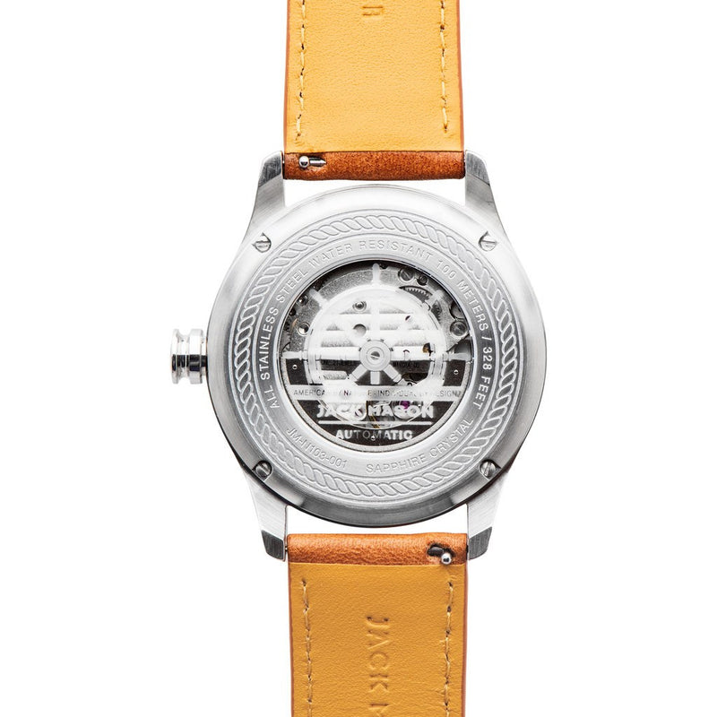 Jack Mason Nautical JM-N103-001 Automatic Watch | Tan Leather JM-N103-001