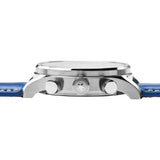 Jack Mason White Nautical Chronograph Stainless Steel Watch | Cobalt Leather JM-N112-004