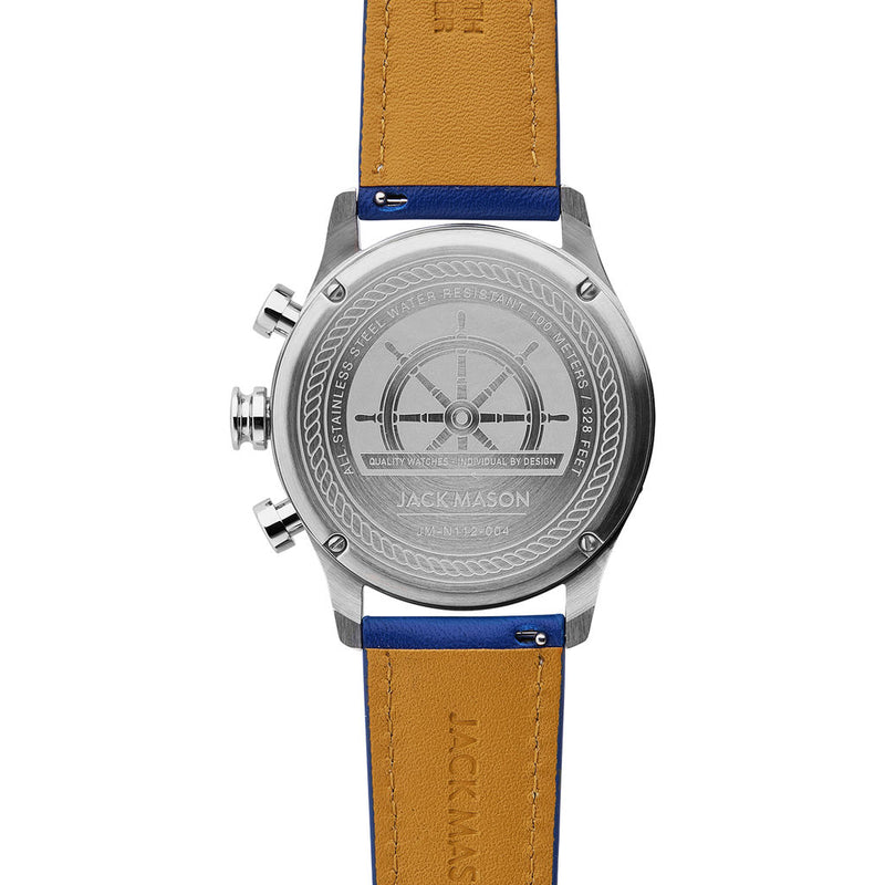 Jack Mason White Nautical Chronograph Stainless Steel Watch  display picture 3