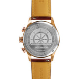 Jack Mason Gray Nautical Chronogaph Rose Gold Watch | Brown Leather JM-N302-103