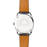 Jack Mason White Slim Stainless Steel 3-Hand Watch 36mm | Gray Leather JM-N501-001